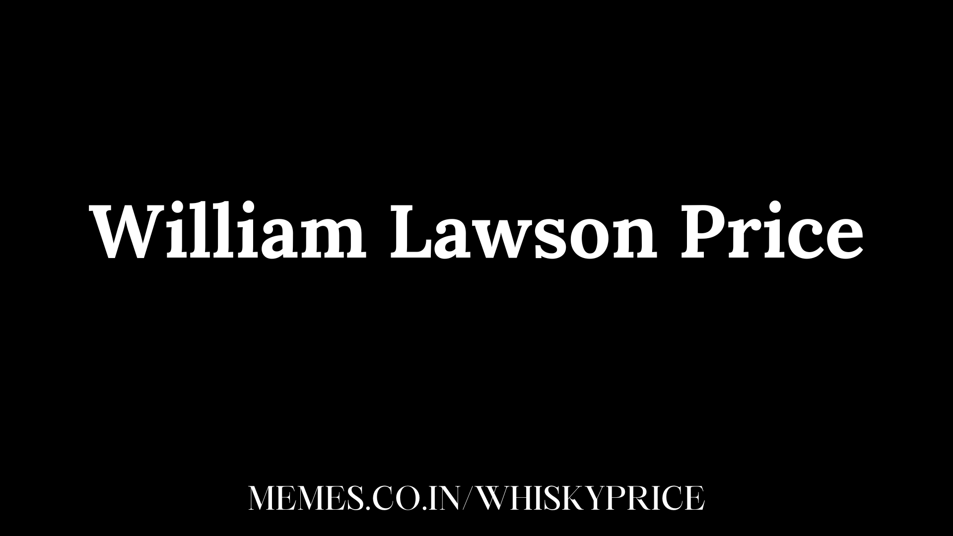 William Lawson Price