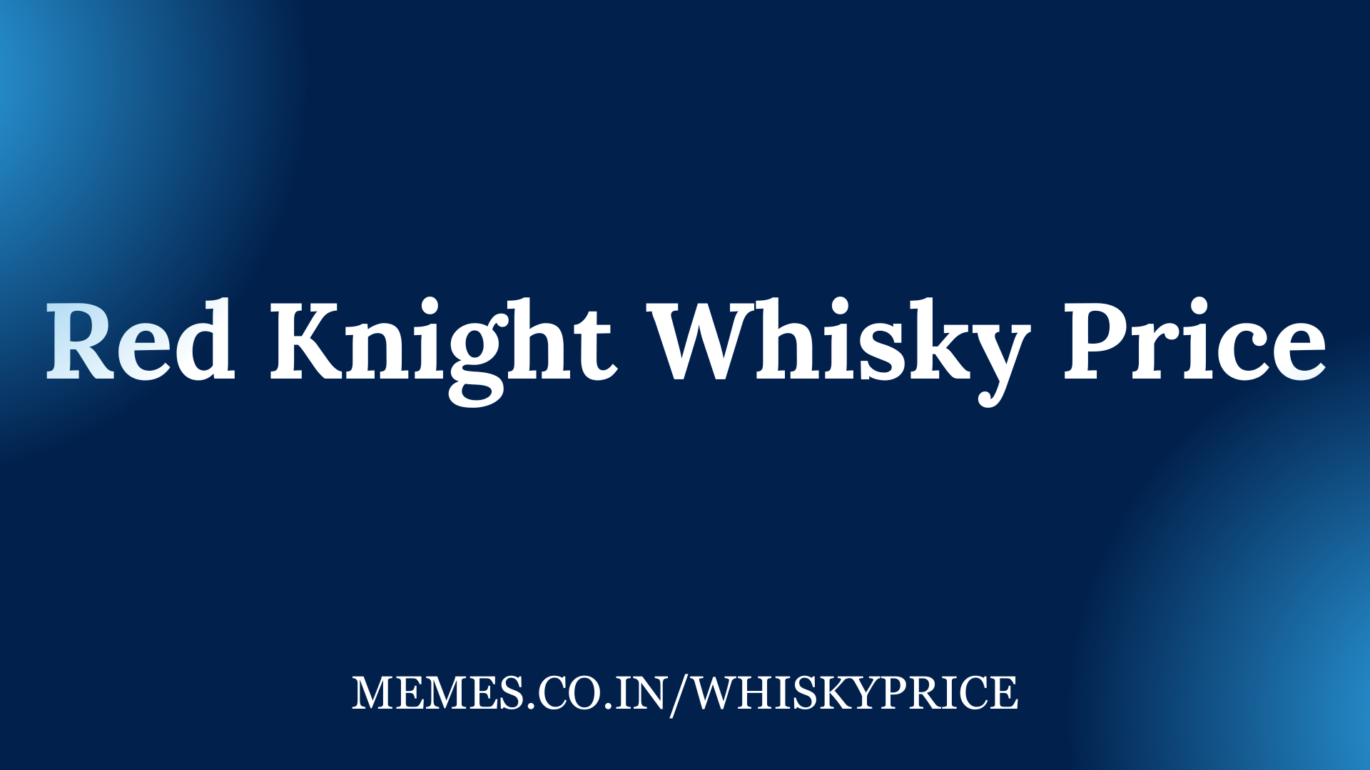 Red Knight Whisky Price