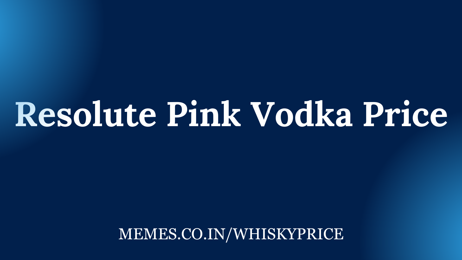 Resolute Pink Vodka Price