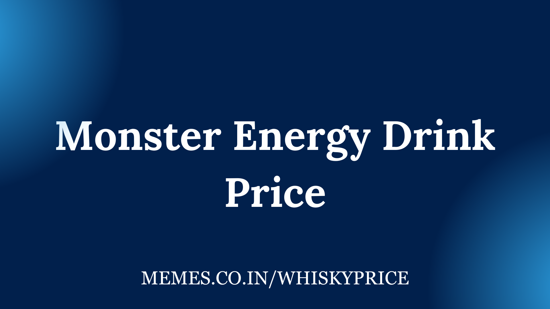 Monster Energy Drink Price