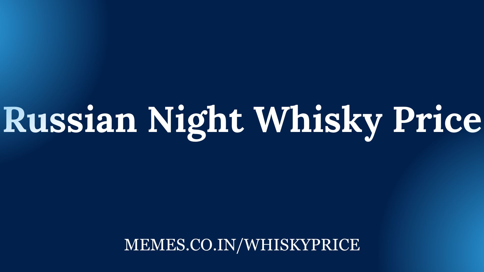 Russian Night Whisky Price