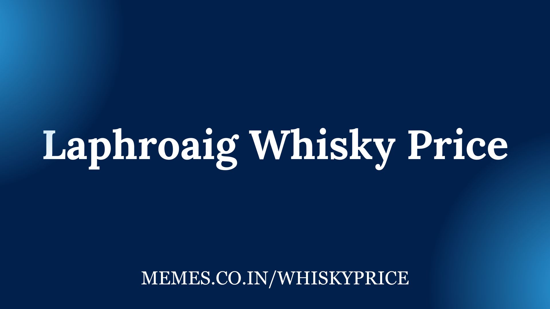 Laphroaig Whisky Price