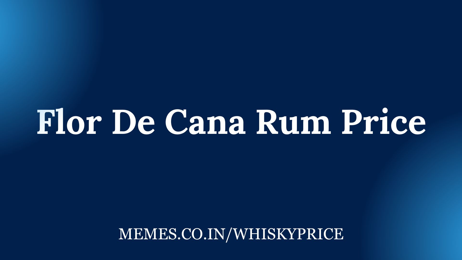 Flor De Cana Rum Price