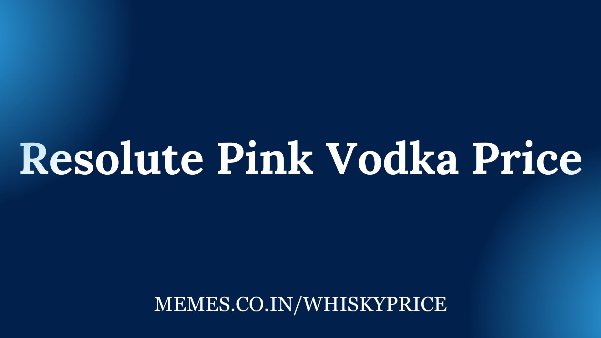 Resolute Pink Vodka Price