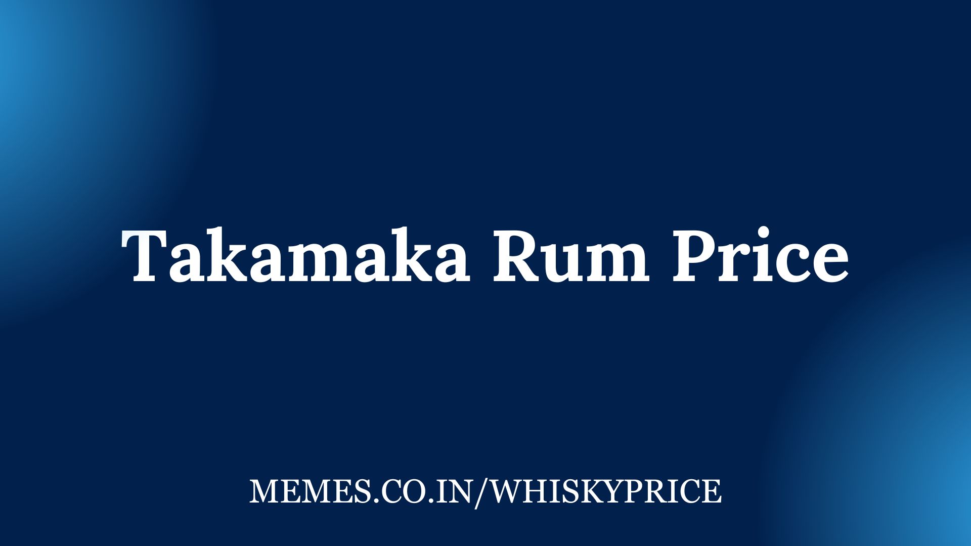Takamaka Rum Price