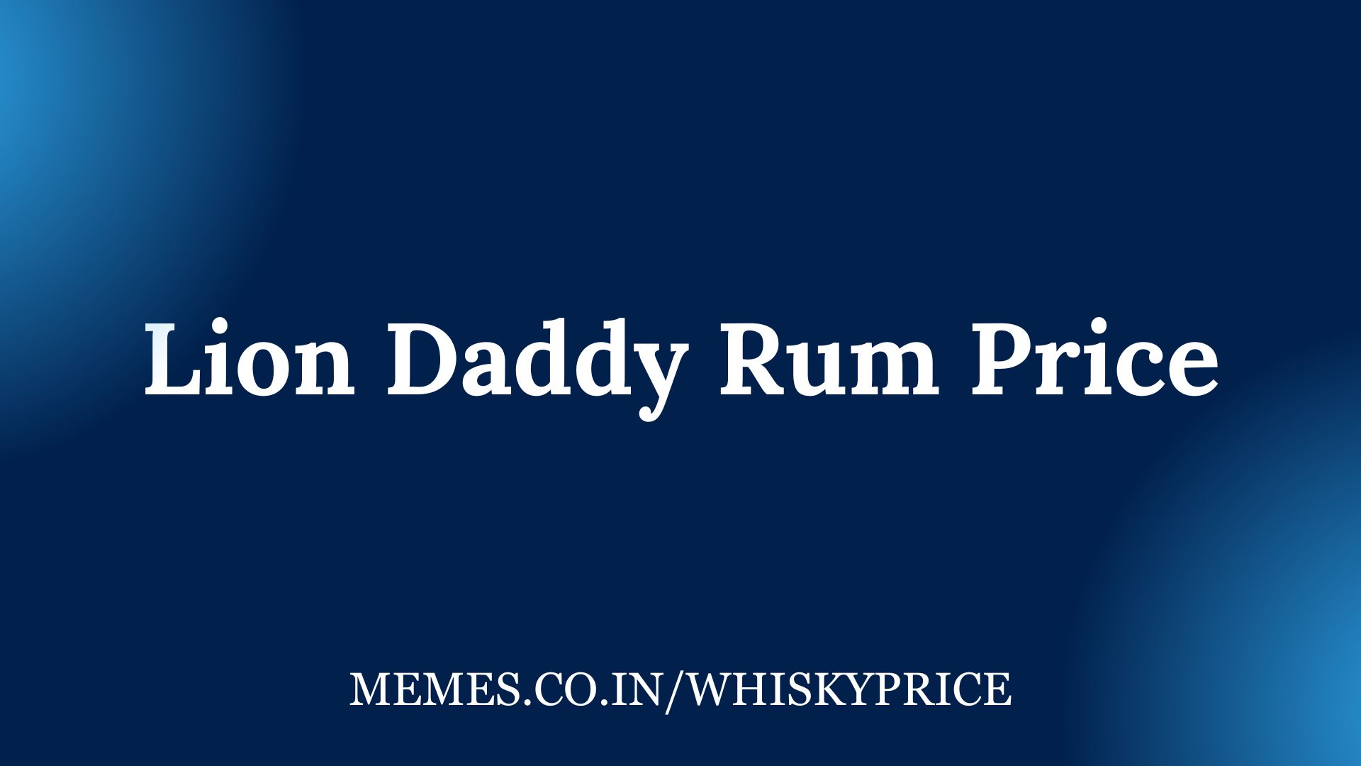 Lion Daddy Rum Price