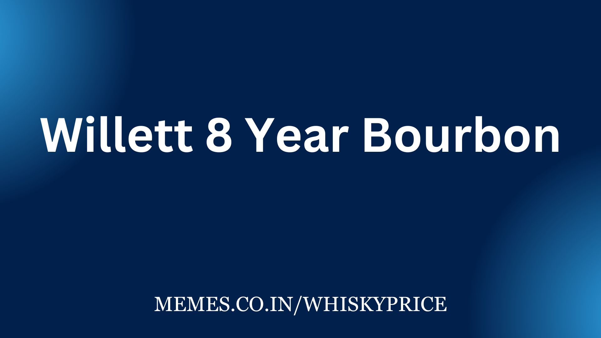 Willett 8 Year Bourbon