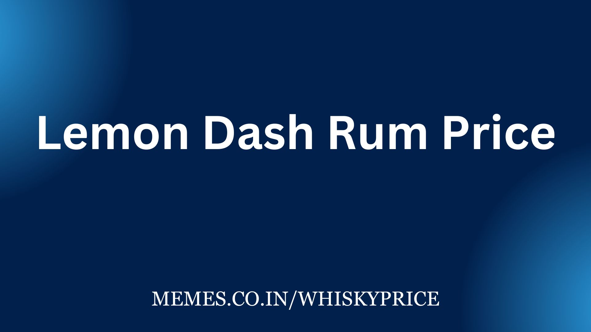 Lemon Dash Rum Price